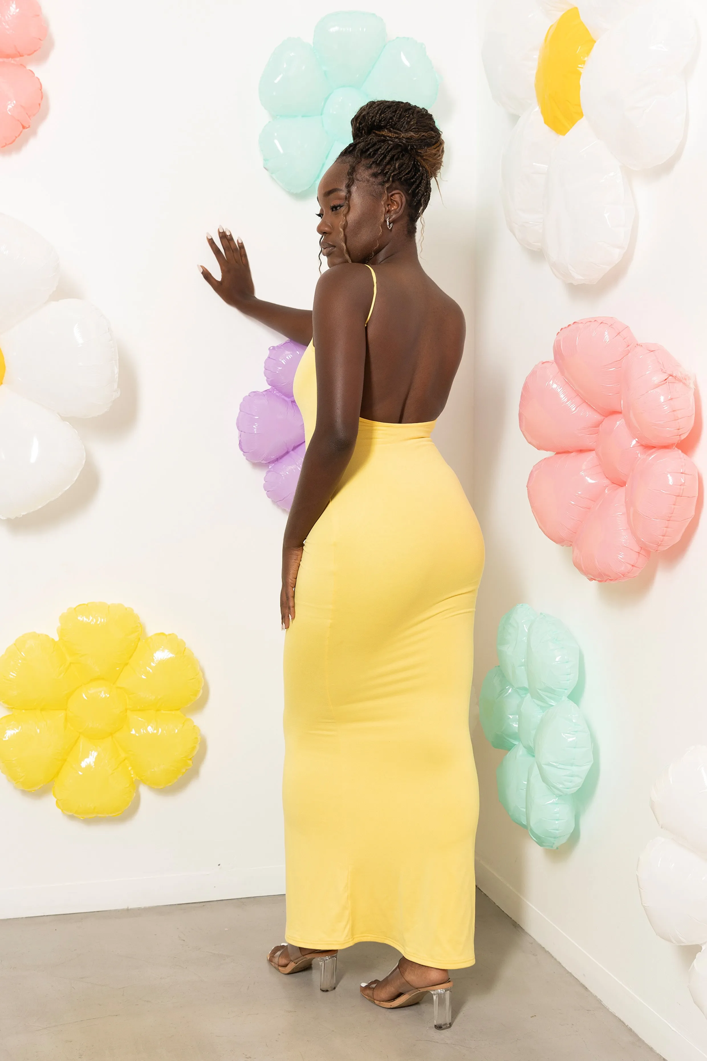 XTRA LENGTH Low Back Lounge Maxi Dress