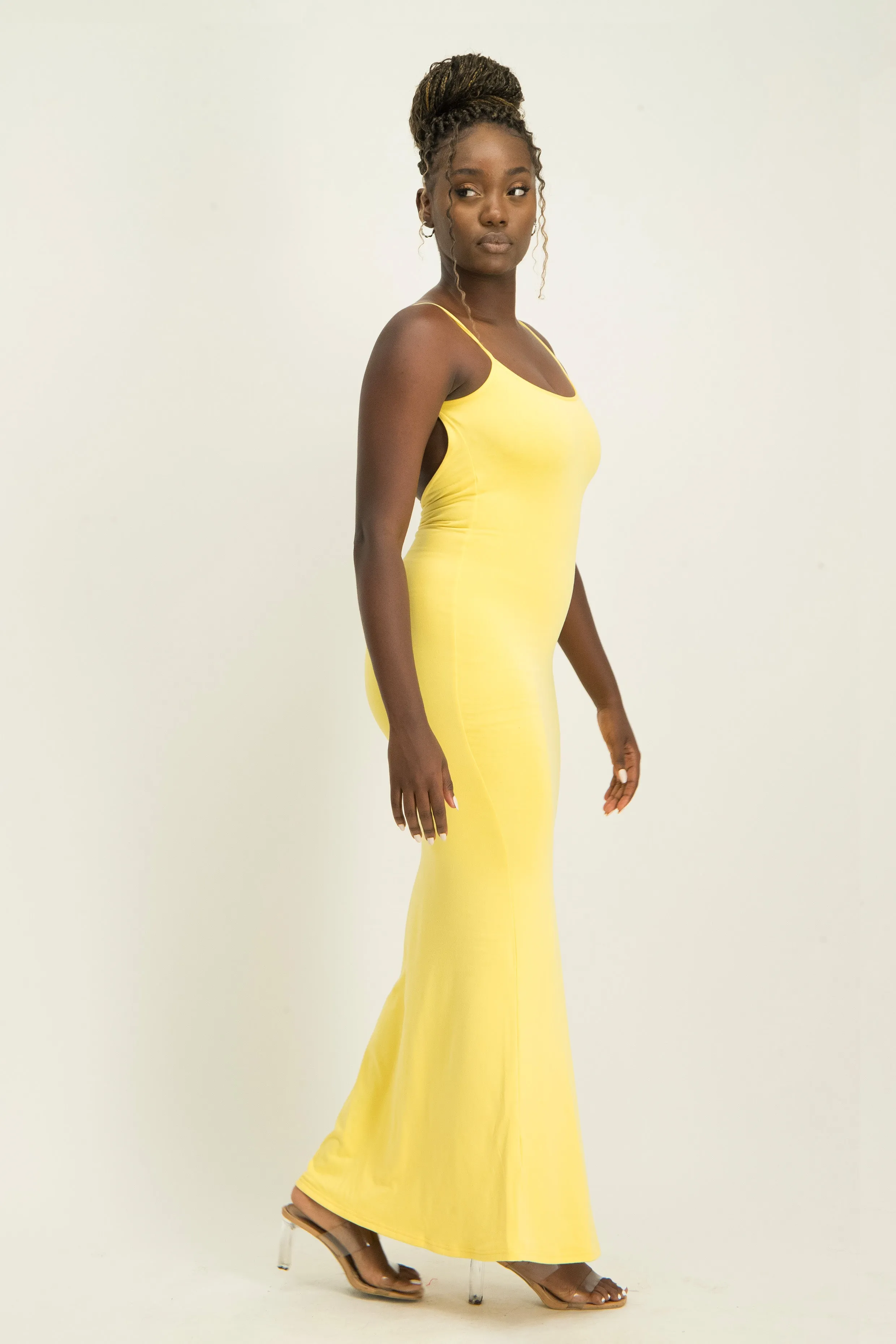 XTRA LENGTH Low Back Lounge Maxi Dress