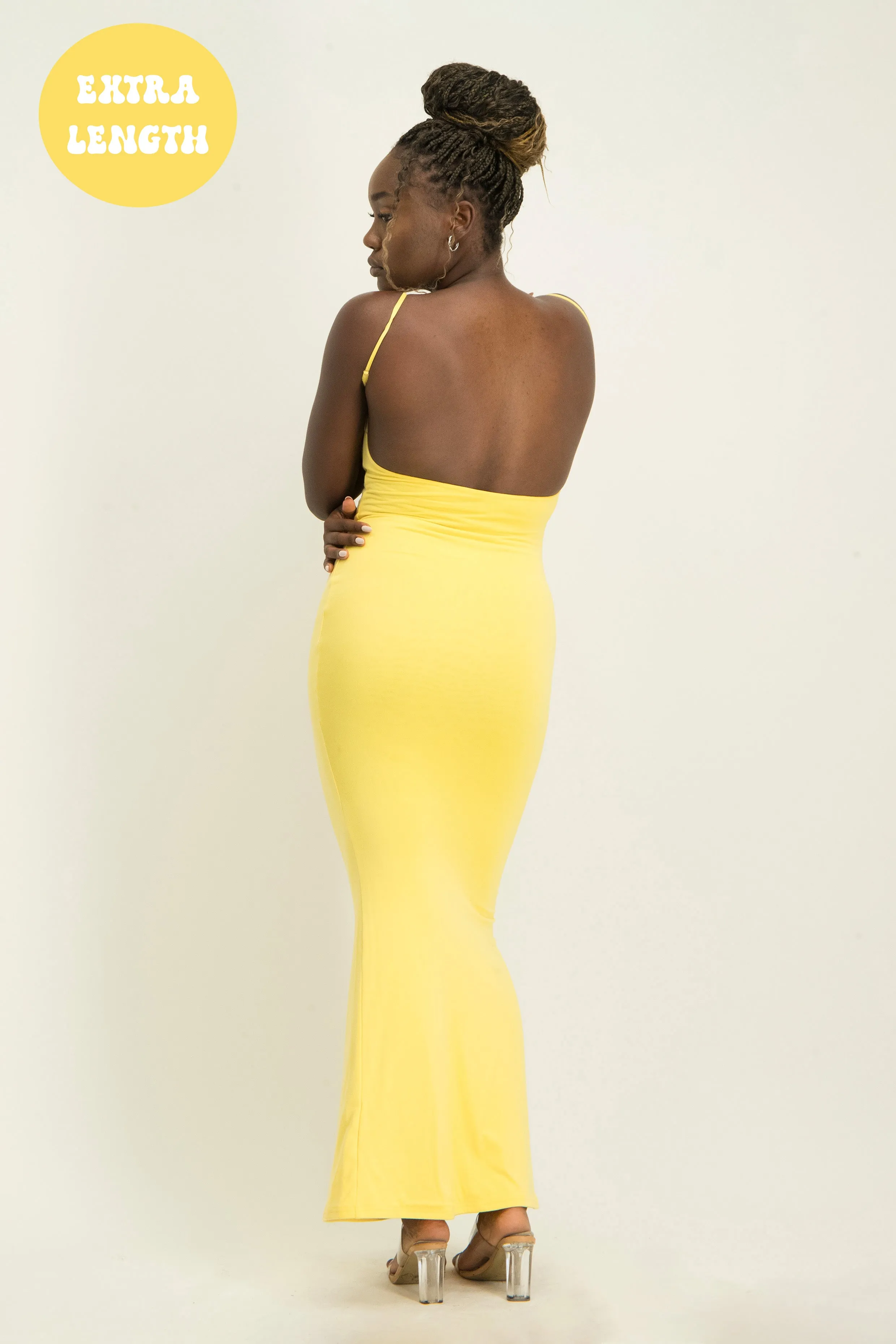 XTRA LENGTH Low Back Lounge Maxi Dress