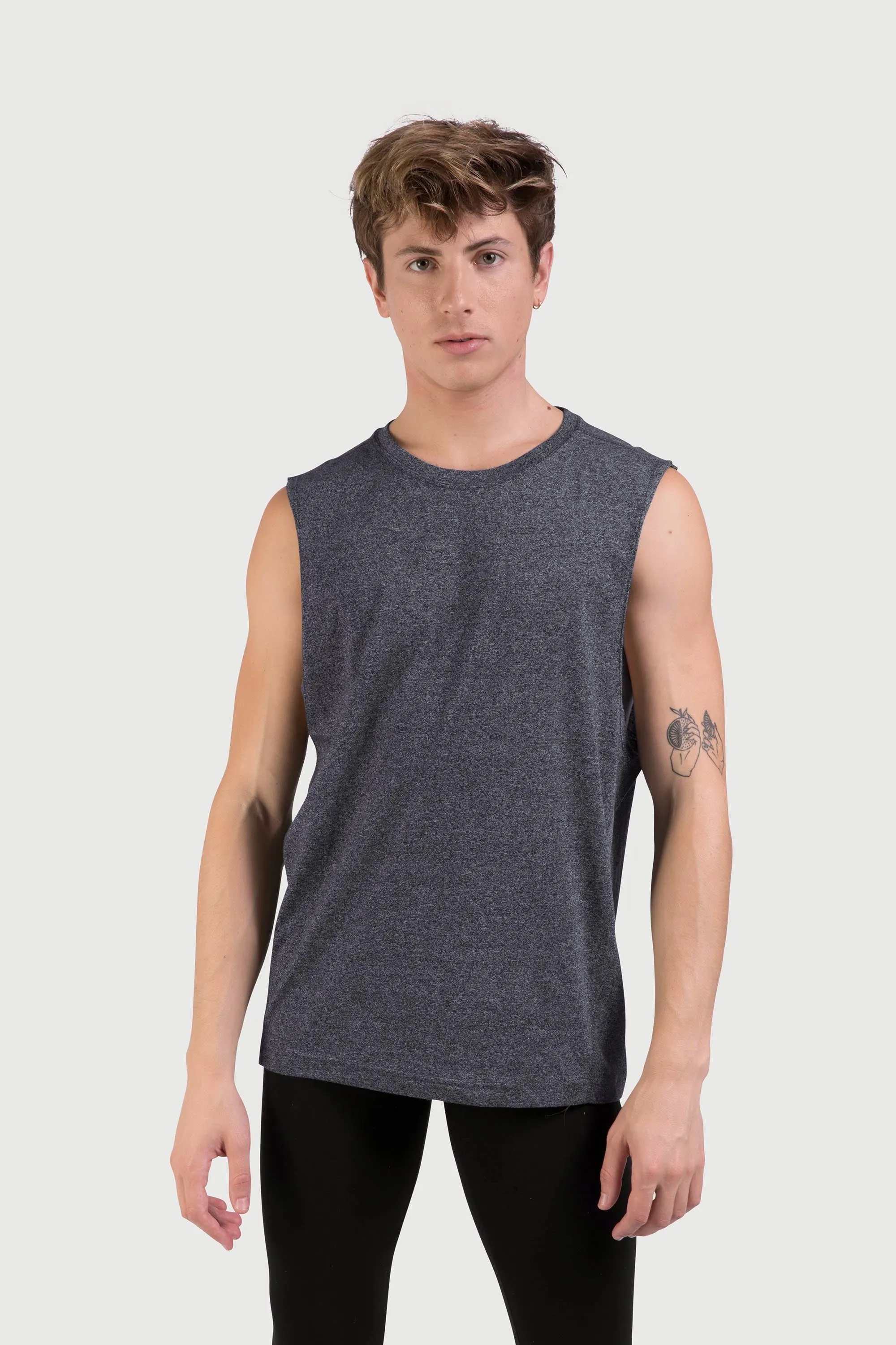 Z0403M - Bloch Harris Relaxed Drop Arm Mens Muscle Tank